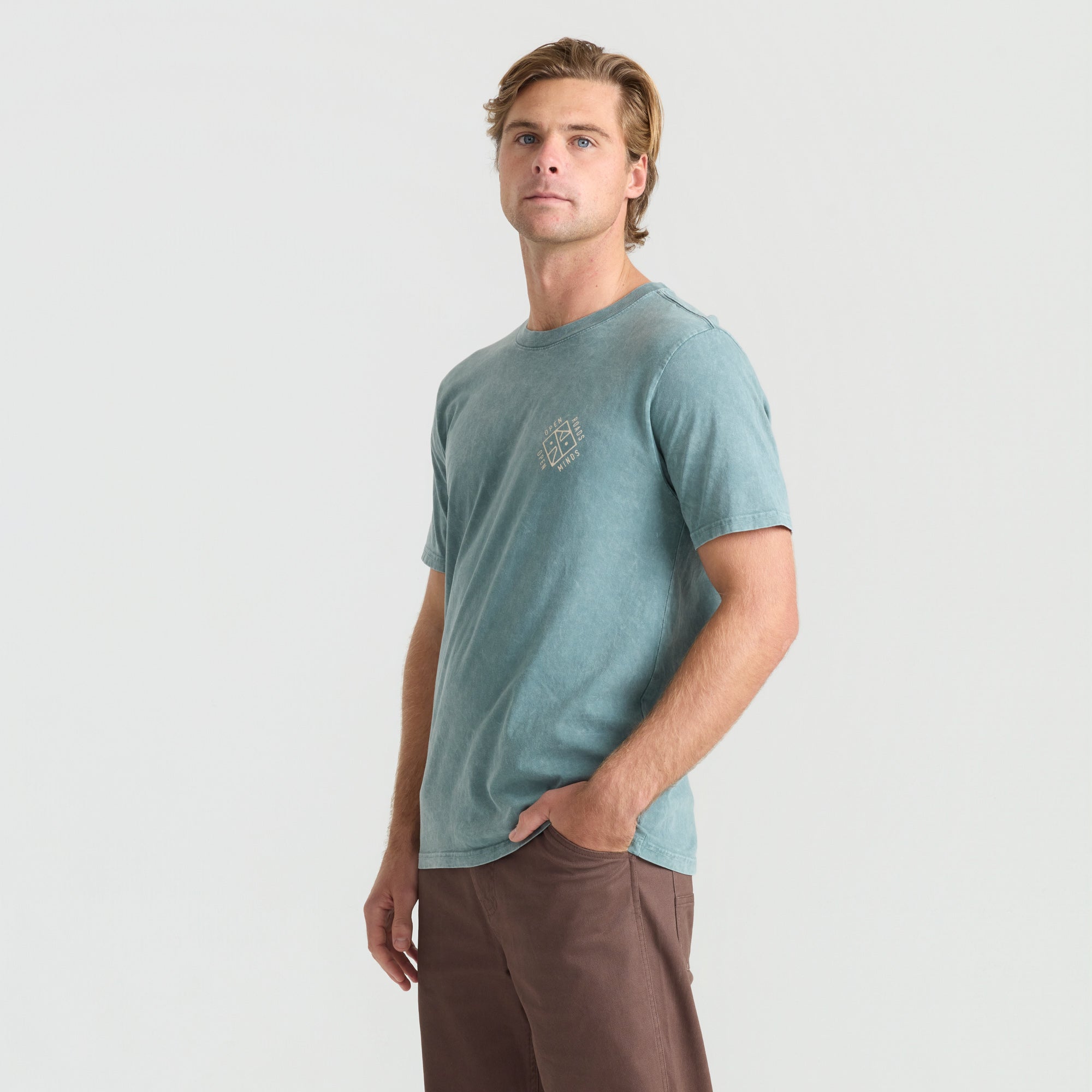 Active shirt designed for adventure, showcasing Roark's commitment to travel and outdoor exploration, despite no specific product match found.